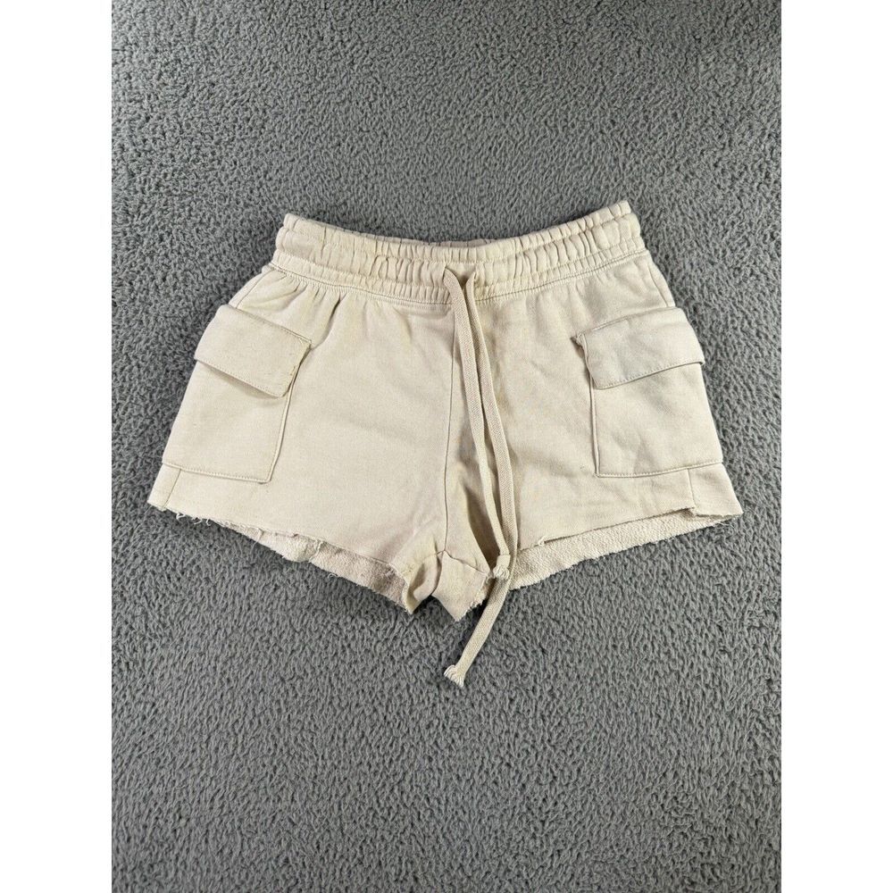 Relaxx Cargo Sweat Shorts Women Medium High Rise‎ Elastic Drawstring Waist Y2K